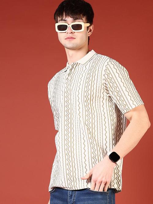 men printed short sleeve regular fit polo shirt - 21765608 - Standard Image - 0