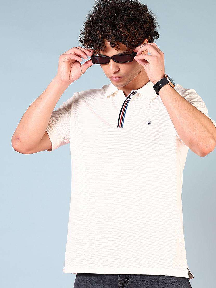 men solid short sleeve regular fit polo t-shirt