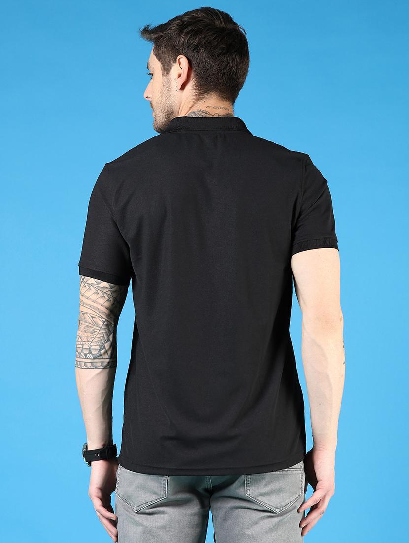 men solid short sleeve regular fit polo t-shirt - 21765616 - Standard Image - 2