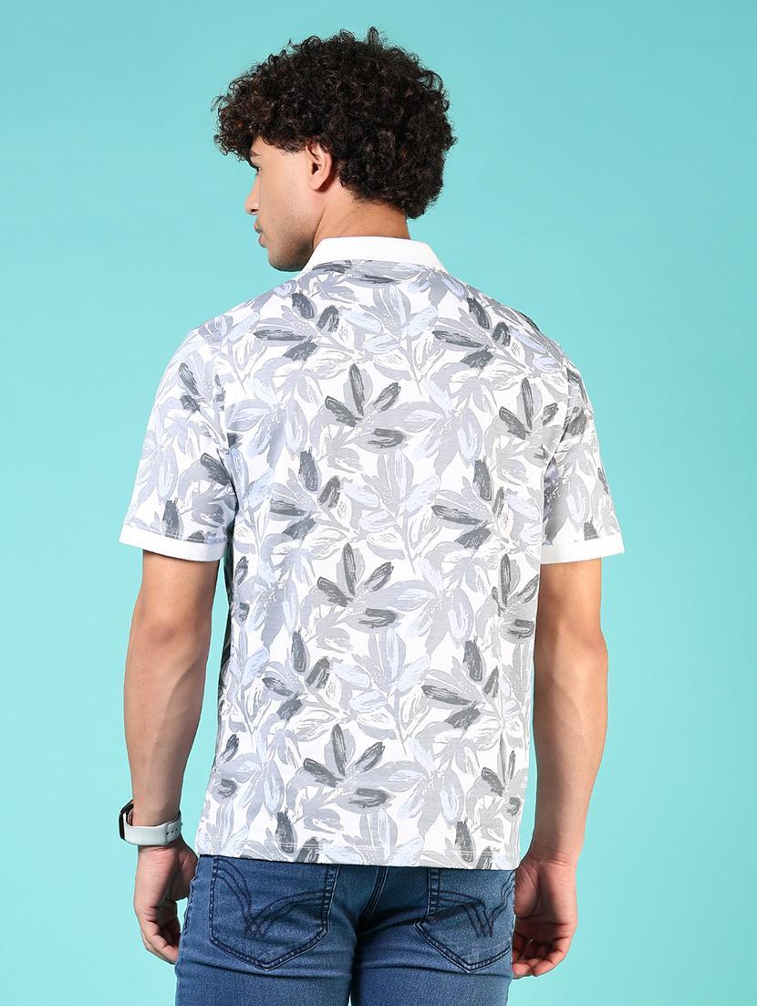 men printed short sleeve regular fit polo t-shirt - 21765645 - Standard Image - 2