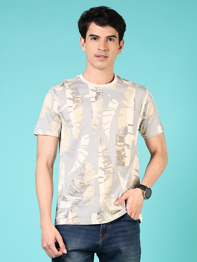 men round neck printed t-shirt - 21765648 -  Zoom Image - 0