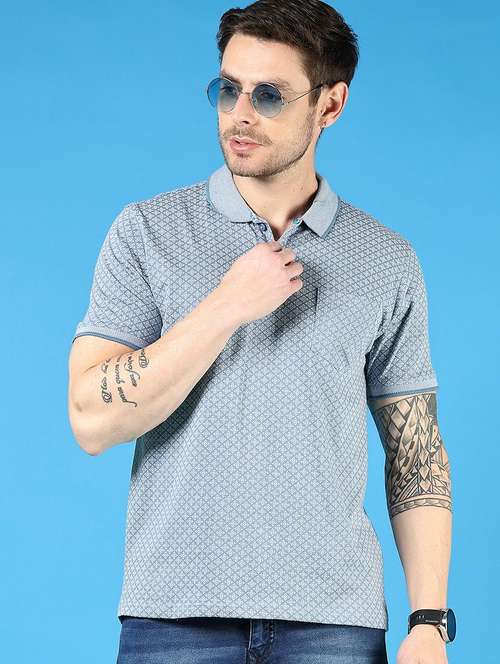men printed short sleeve regular fit polo t-shirt - 21765652 -  Standard Image - 0