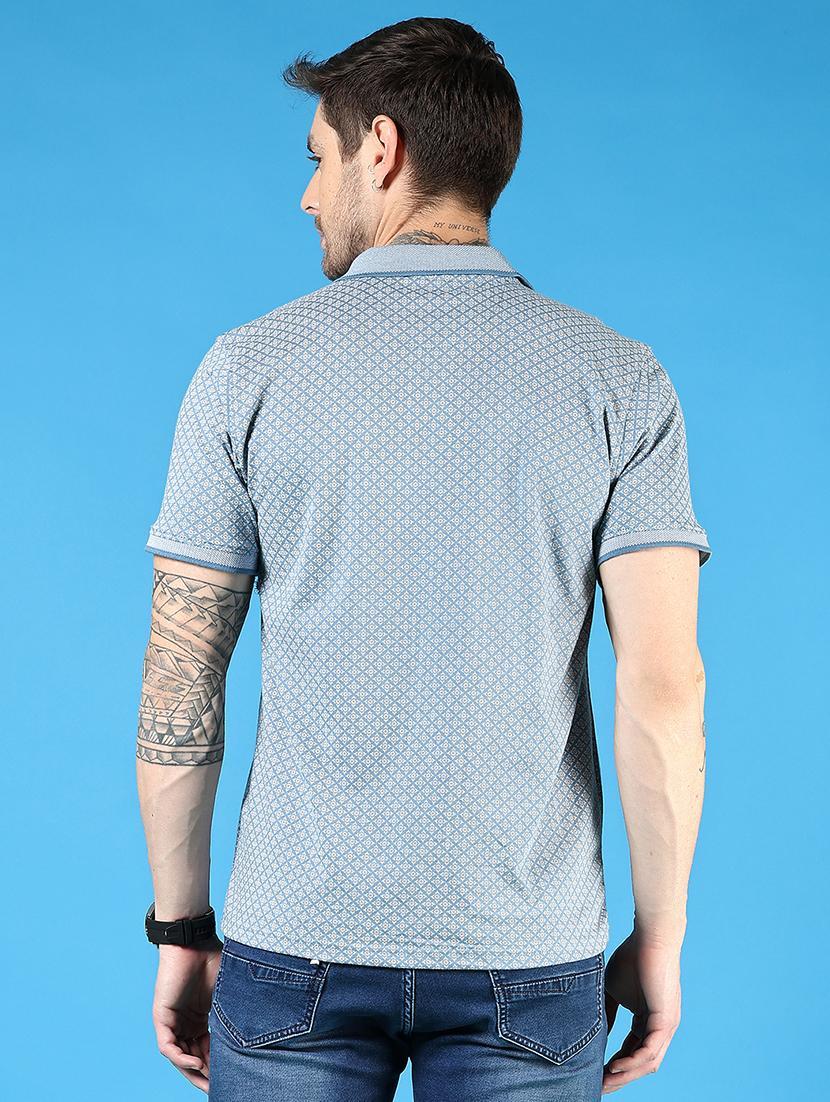men printed short sleeve regular fit polo t-shirt - 21765652 - Standard Image - 2