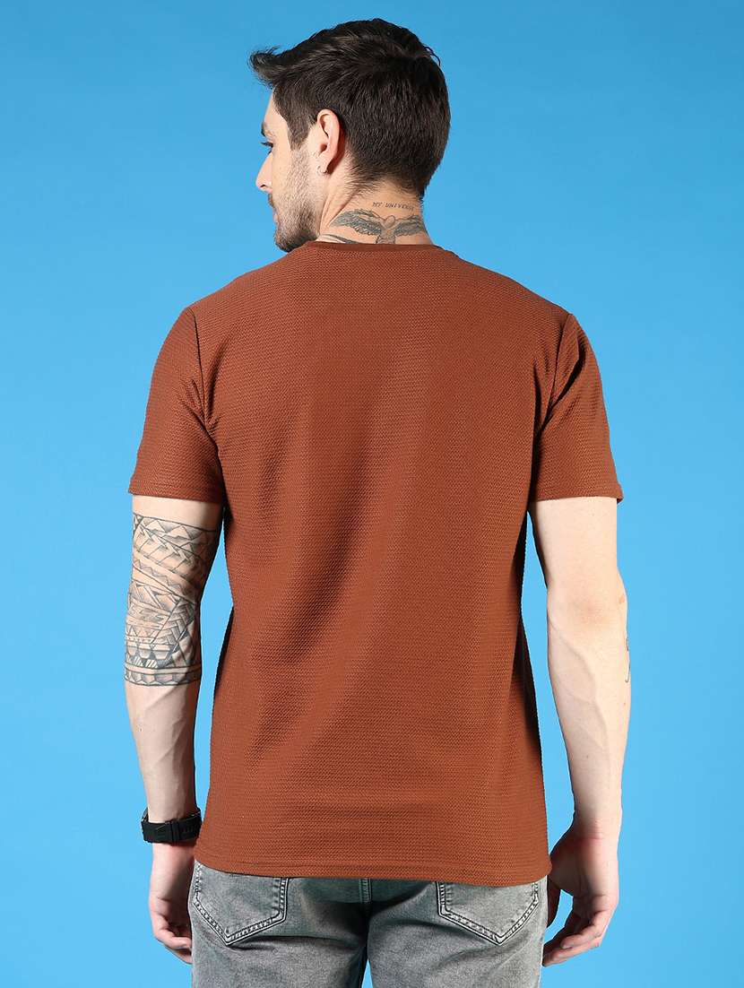 men short sleeves plain t-shirt - 21765655 - Standard Image - 2