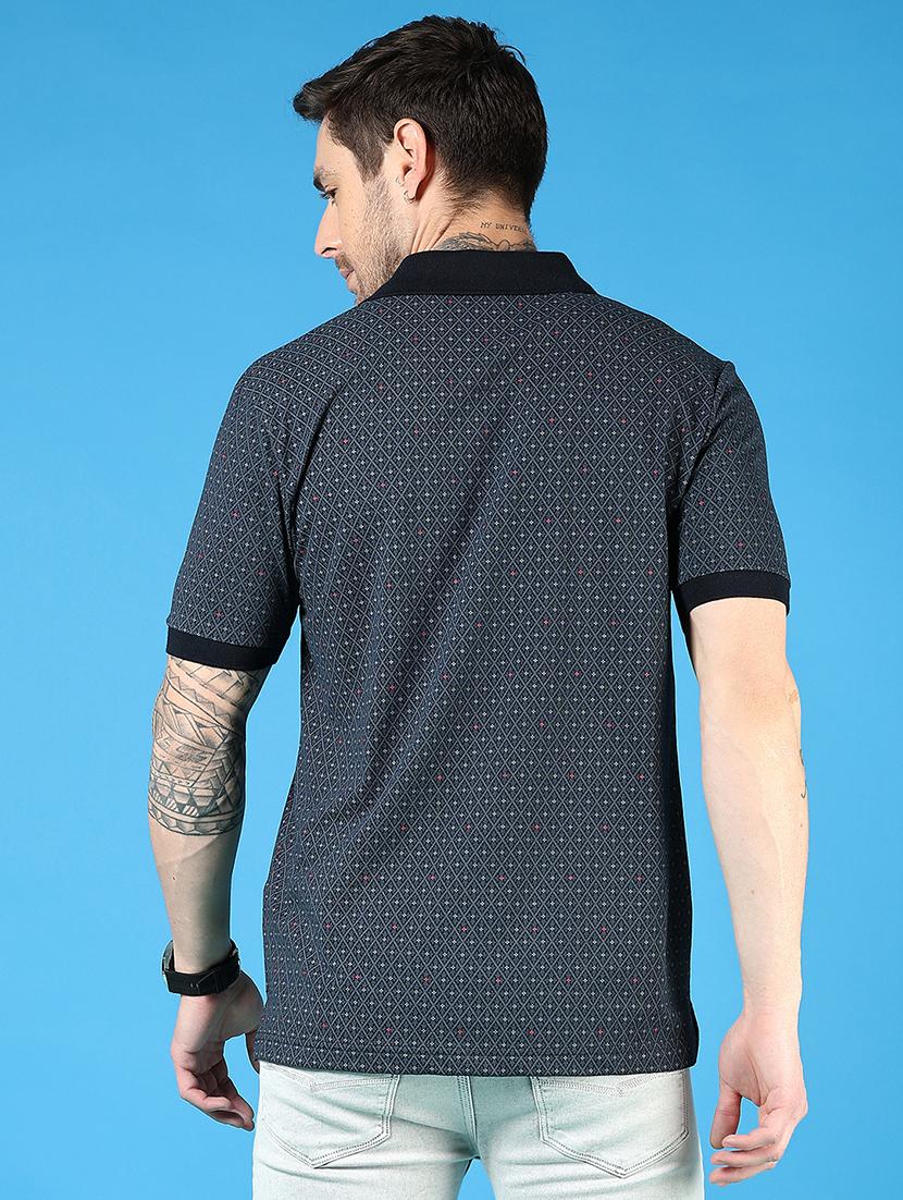 men printed short sleeve regular fit polo t-shirt - 21765657 - Standard Image - 2