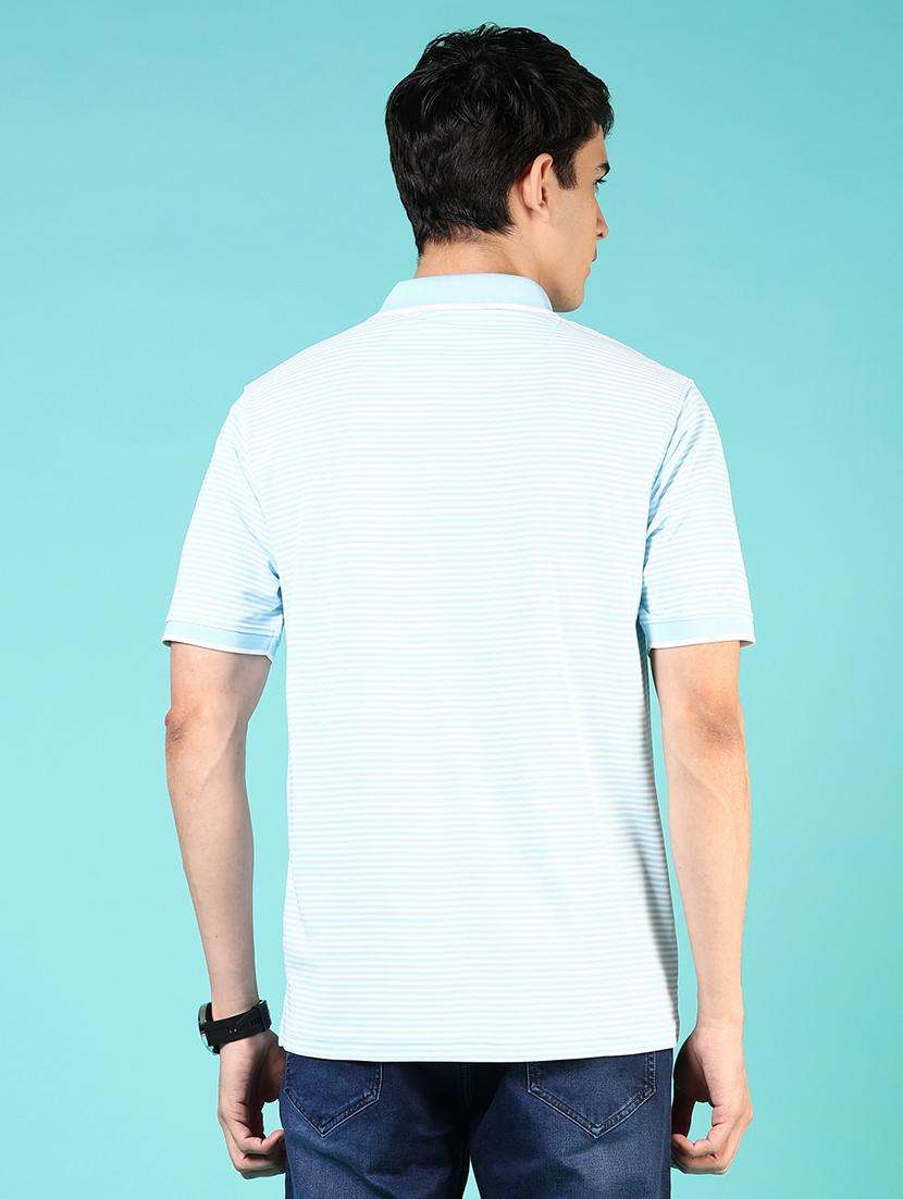 men striped short sleeve regular fit polo t-shirt - 21765662 -  Standard Image - 2