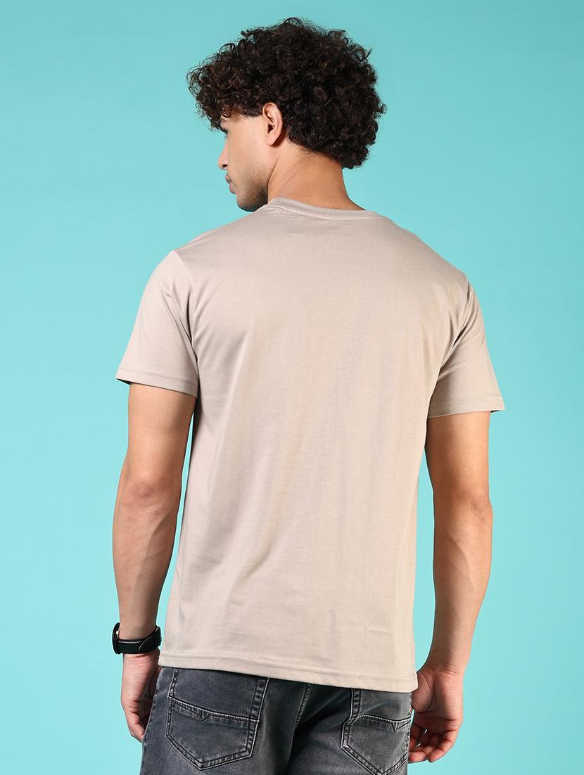 men round neck placement print t-shirt - 21765666 - Standard Image - 2