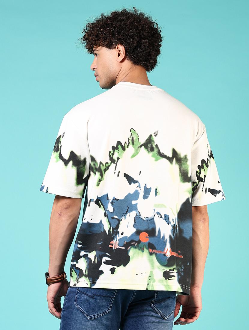 men round neck printed t-shirt - 21765669 - Standard Image - 2