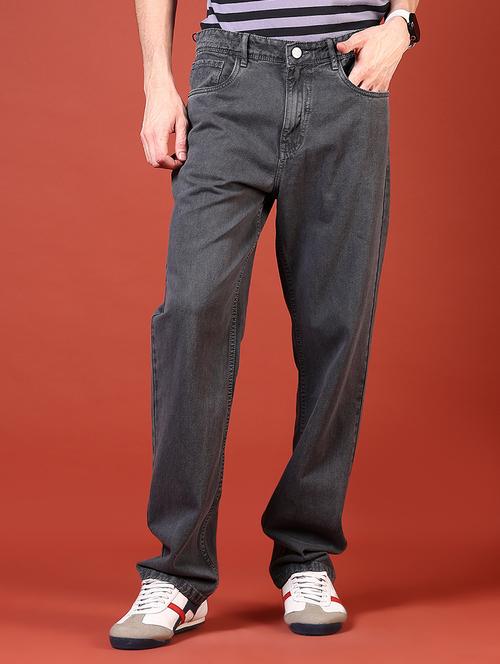 men solid mid rise relaxed fit jean - 21765758 - Standard Image - 0