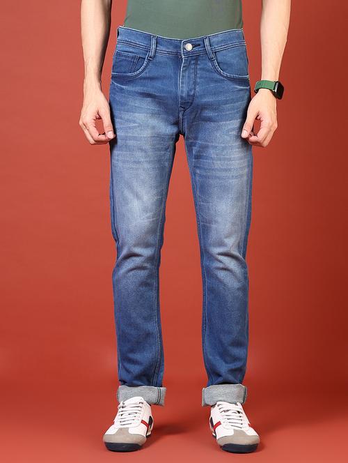 men solid mid rise slim fit jean - 21765763 -  Standard Image - 0