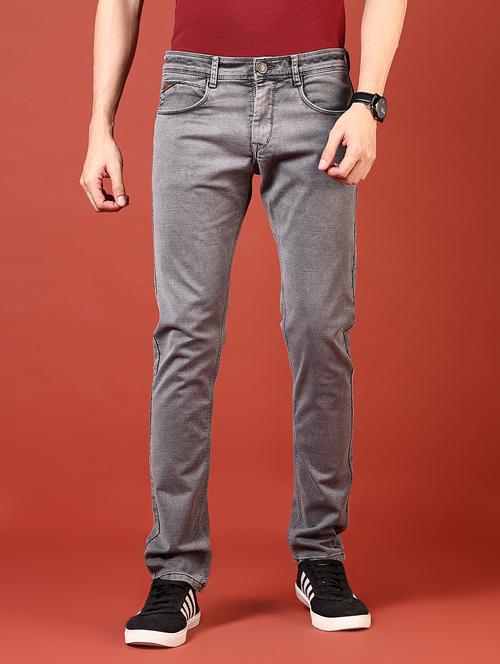 men solid mid rise slim fit jean - 21765765 -  Standard Image - 0