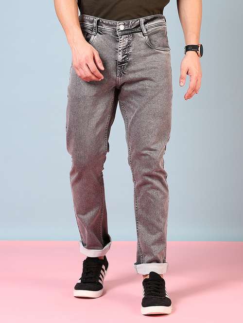 men solid mid rise slim fit jean - 21765771 -  Standard Image - 0