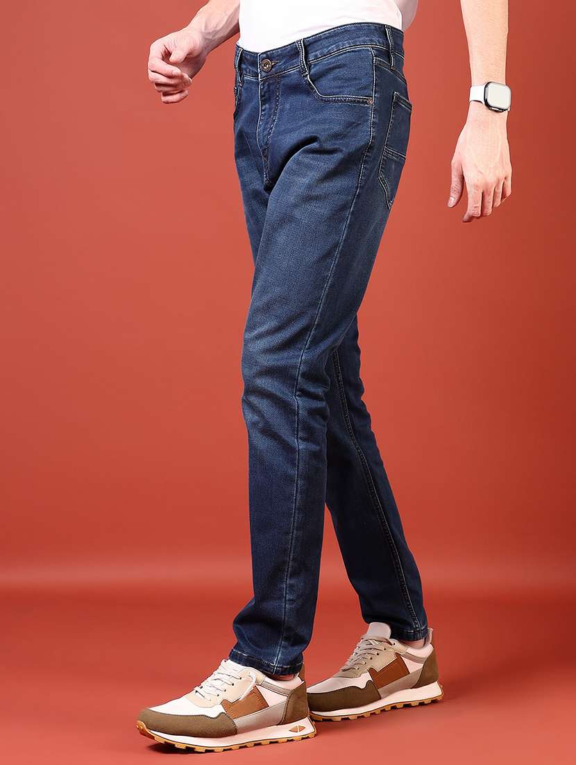 men solid mid rise slim fit jean - 21765797 -  Standard Image - 2