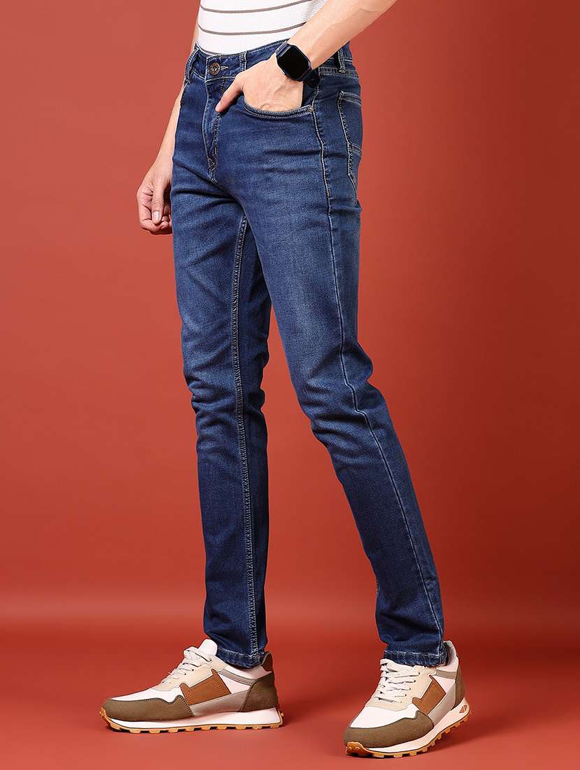 men solid mid rise slim fit jean - 21765798 -  Standard Image - 2