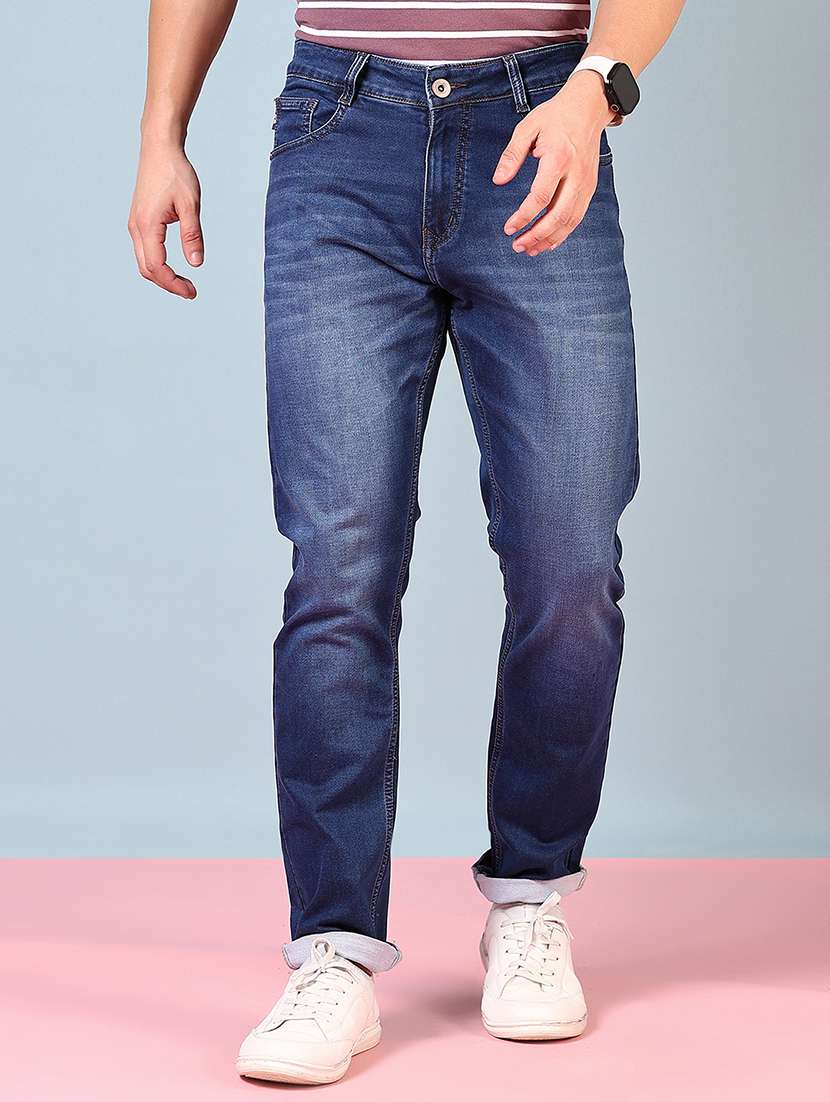 men solid mid rise slim fit jean - 21765802 -  Zoom Image - 0