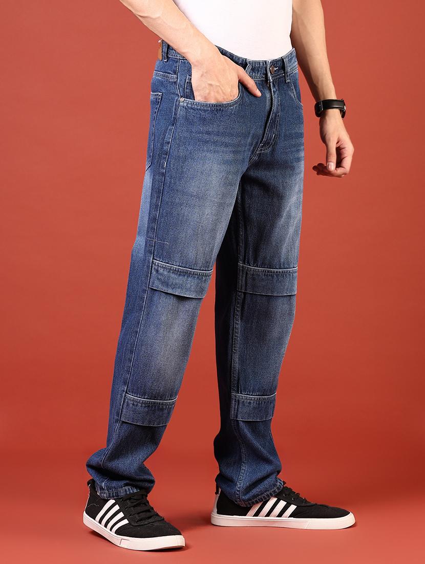 men solid mid rise relaxed fit jean - 21765815 - Standard Image - 2