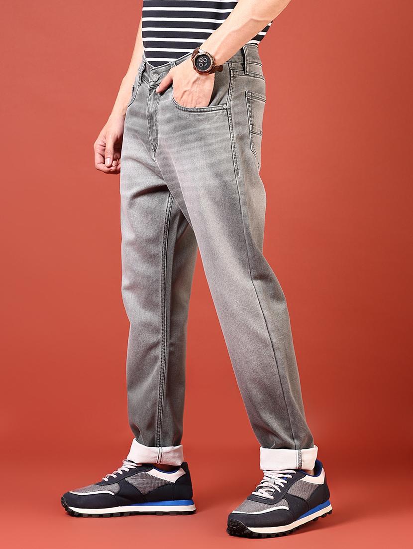 men solid mid rise relaxed fit jean - 21765822 - Standard Image - 2