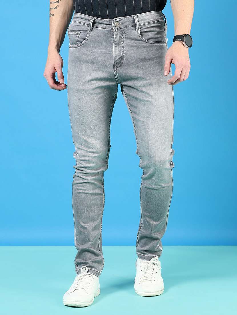 men solid mid rise slim fit jean - 21765838 -  Zoom Image - 0