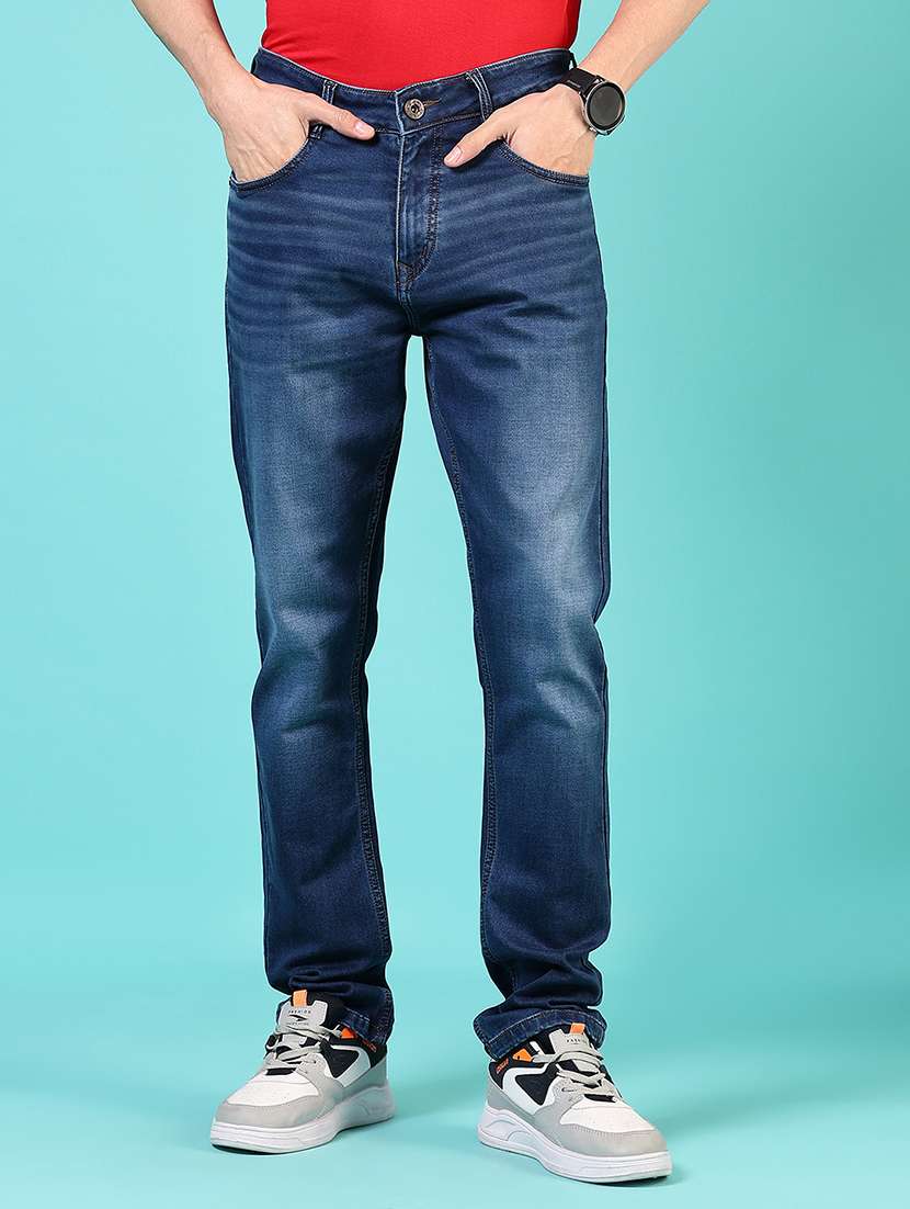 men solid mid rise relaxed fit jean - 21765843 - Zoom Image - 0
