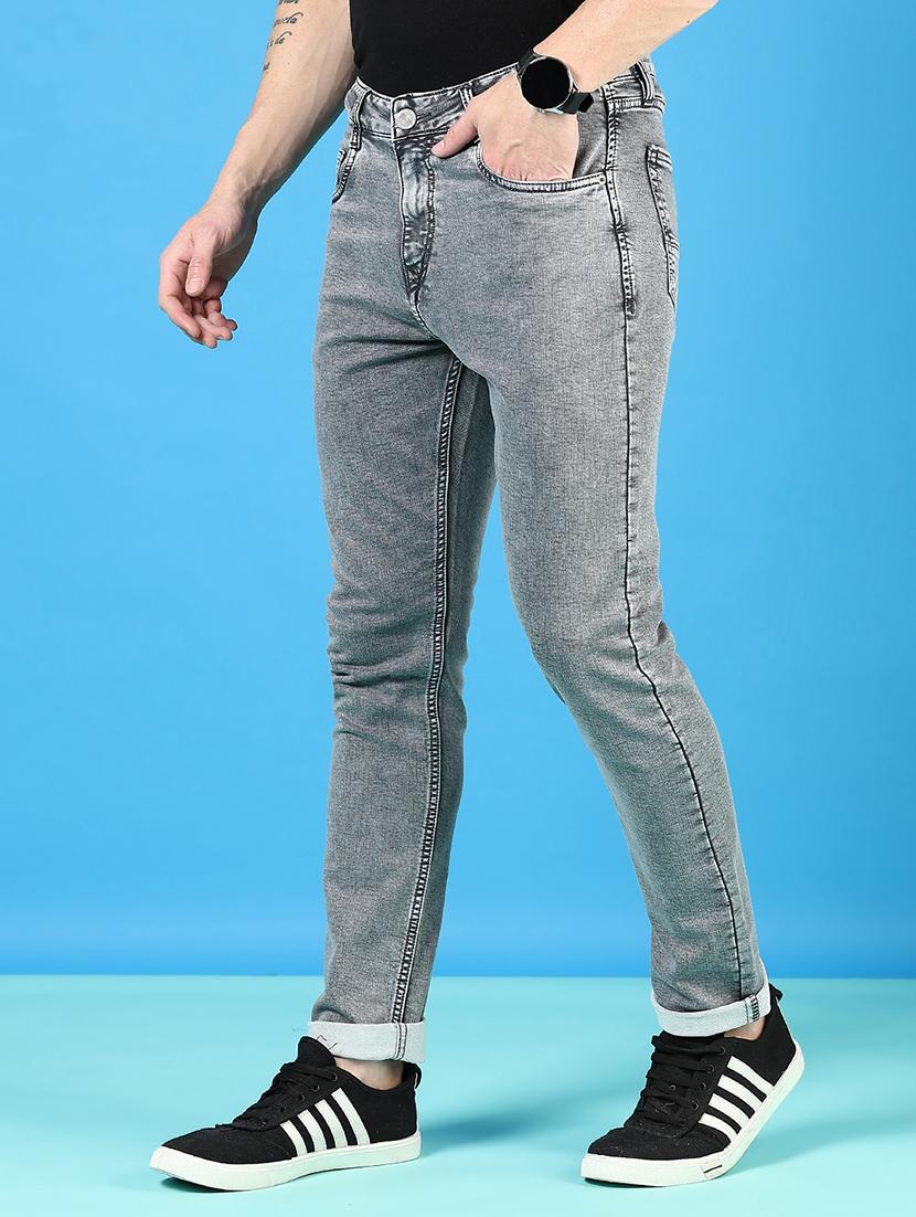 men solid mid rise slim fit jean - 21765848 - Standard Image - 2