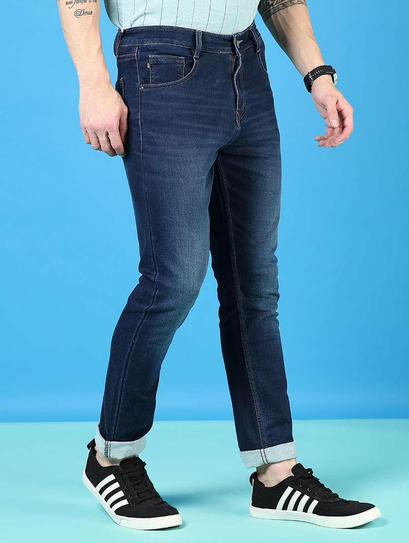 men solid mid rise slim fit jean - 21765858 -  Standard Image - 2