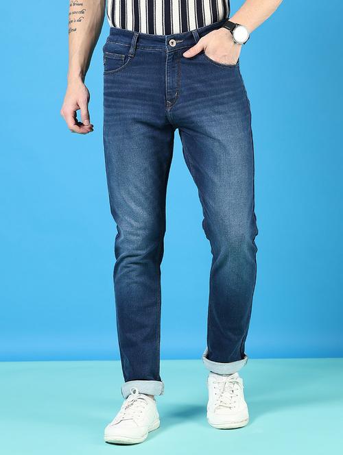 men solid mid rise slim fit jean - 21765859 - Standard Image - 0