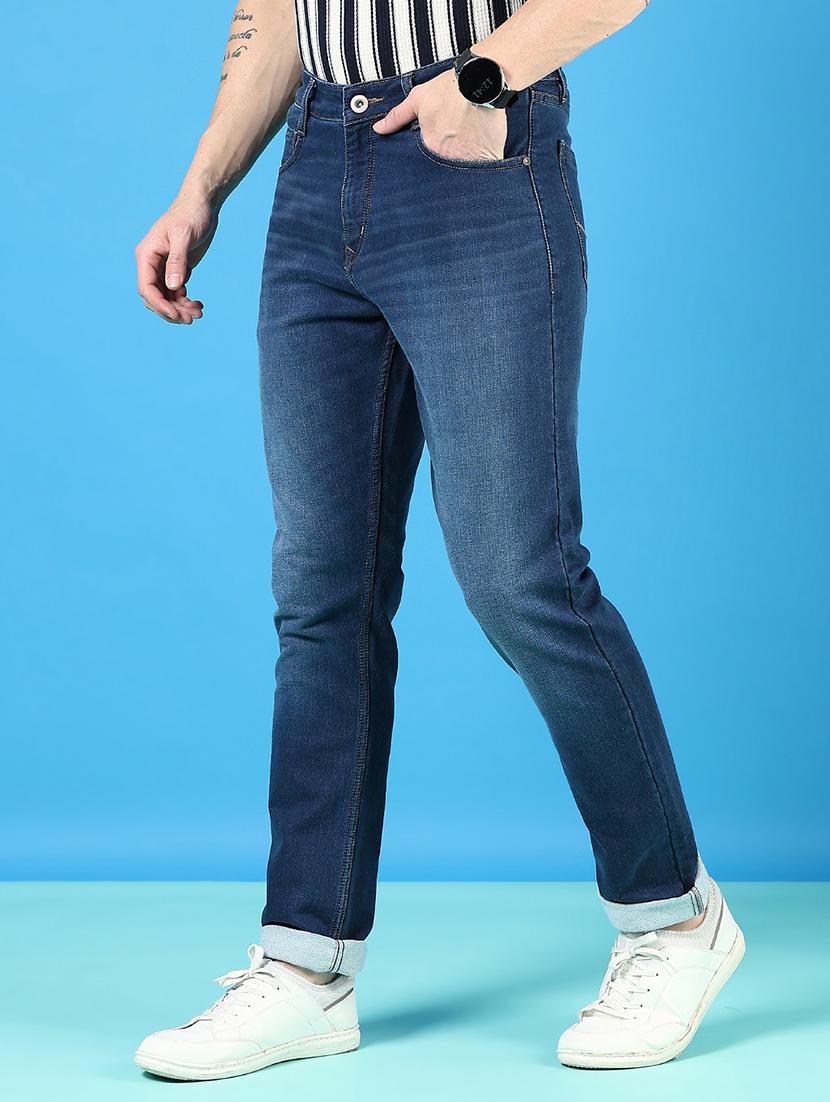 men solid mid rise slim fit jean - 21765859 - Standard Image - 2