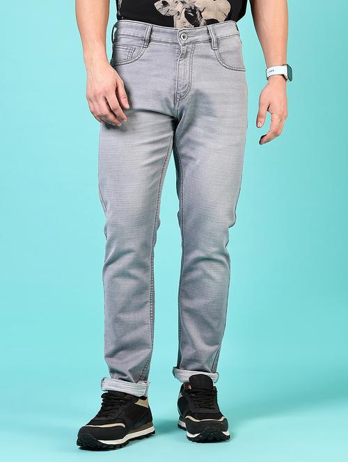men solid mid rise slim fit jean - 21765864 - Standard Image - 0