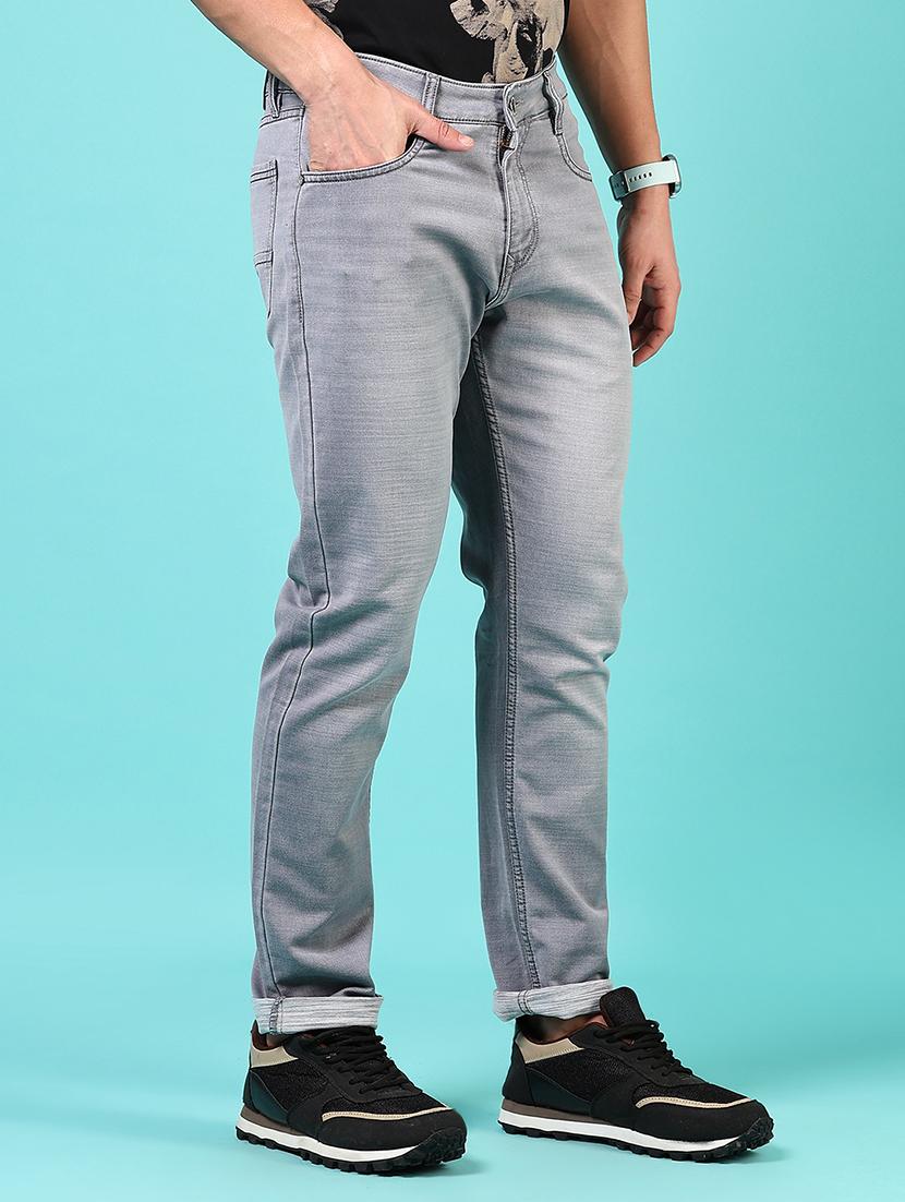 men solid mid rise slim fit jean - 21765864 - Standard Image - 2