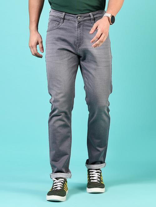 men solid mid rise slim fit jean - 21765865 - Standard Image - 0