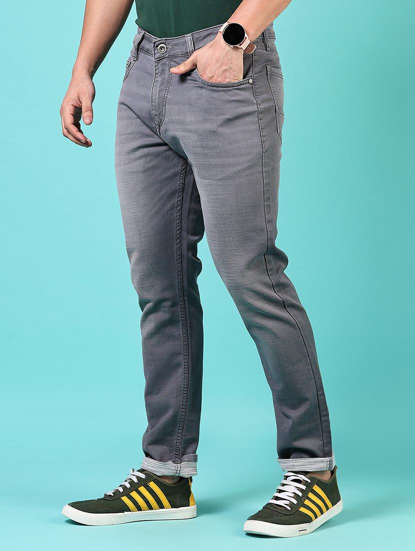 men solid mid rise slim fit jean - 21765865 - Standard Image - 2