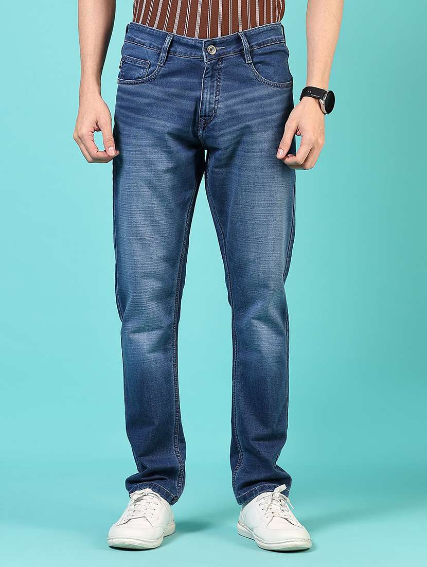 men solid mid rise relaxed fit jean - 21765874 -  Zoom Image - 0