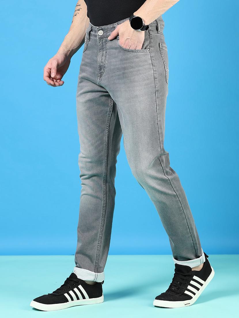 men solid mid rise slim fit jean - 21765877 - Standard Image - 2