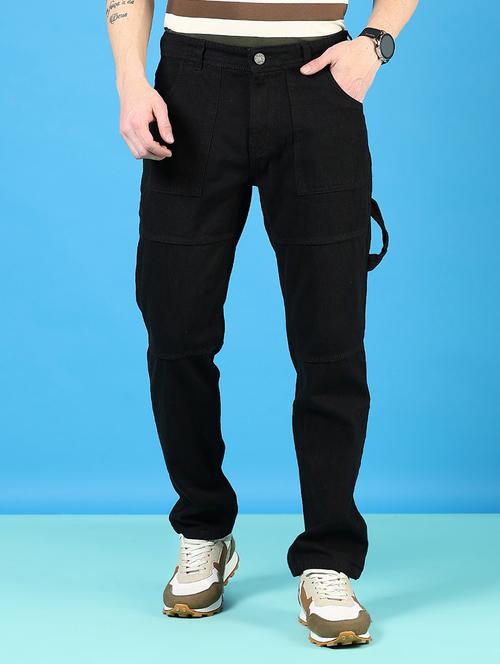 men solid mid rise relaxed fit jean - 21765880 -  Standard Image - 0
