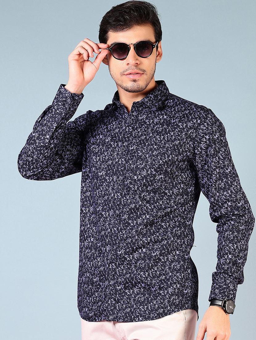 men printed long sleeve regular fit casual shirt - 21765901 - Zoom Image - 0