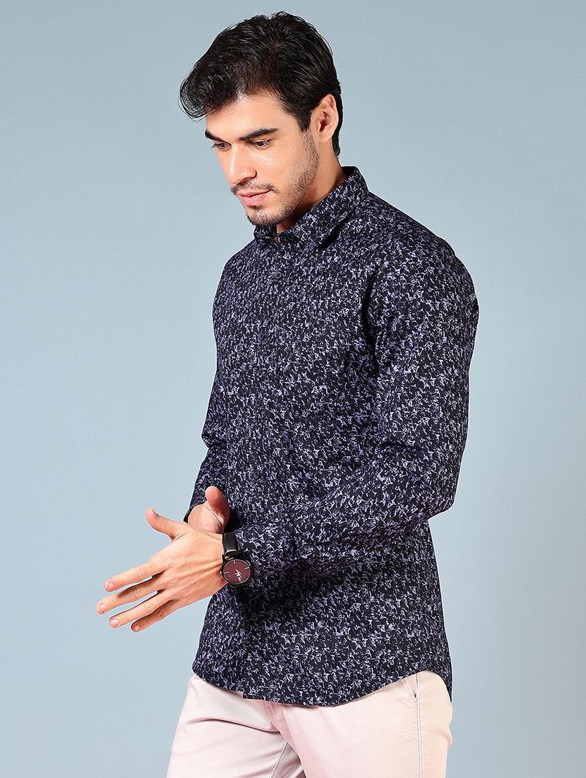 men printed long sleeve regular fit casual shirt - 21765901 - Standard Image - 2