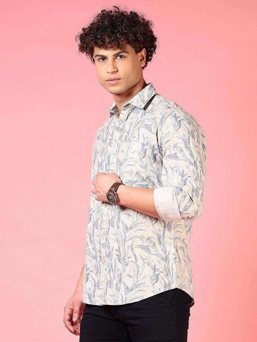 men printed long sleeve regular fit casual shirt - 21765924 -  Standard Image - 2