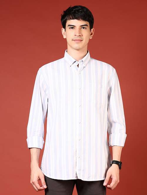 men long sleeves striped casual shirt - 21765931 -  Standard Image - 0