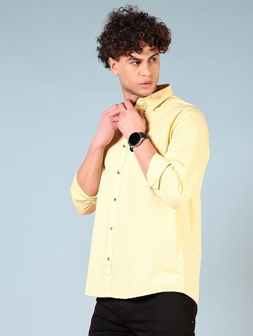 men solid long sleeve regular fit shirt - 21765956 - Standard Image - 2