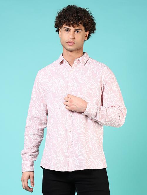 men printed collared long sleeves casual shirt - 21765992 -  Standard Image - 0