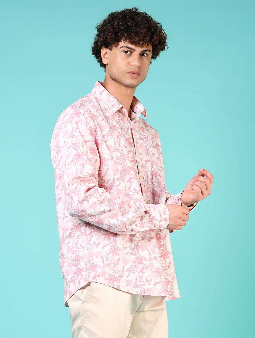 men printed long sleeve regular fit shirt - 21765996 - Standard Image - 2