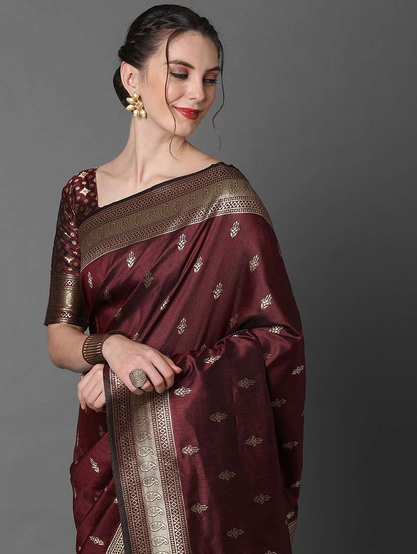 women self design banarasi saree with blouse - 21766137 -  Standard Image - 2