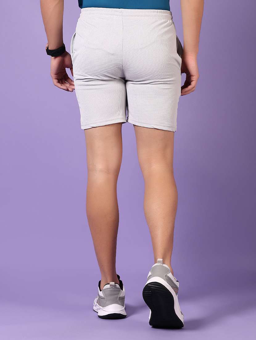 men solid mid rise slim fit short - 21766196 -  Standard Image - 2