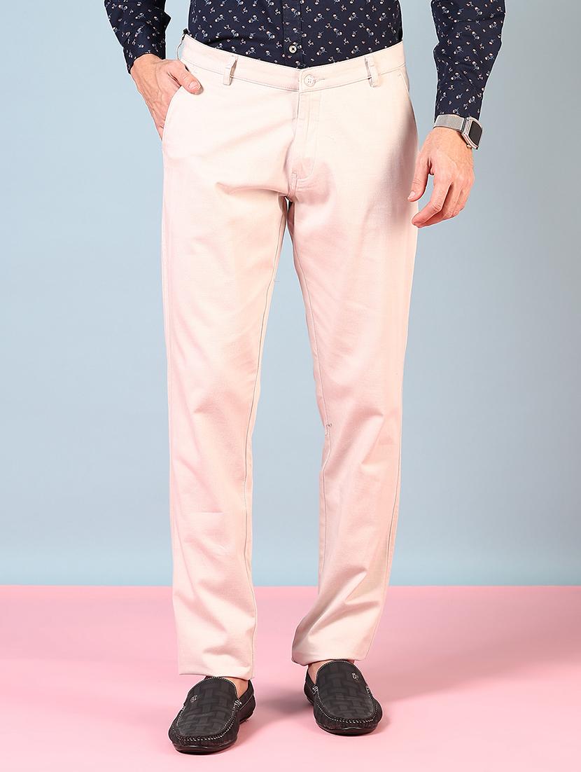 men solid mid rise full length formal trouser - 21766220 - Zoom Image - 0