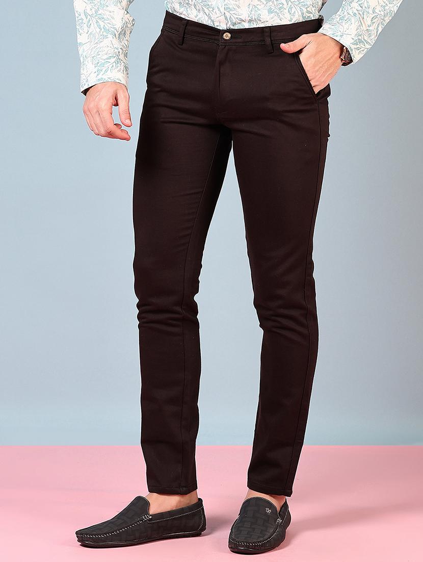 men mid rise solid chinos - 21766222 - Standard Image - 2