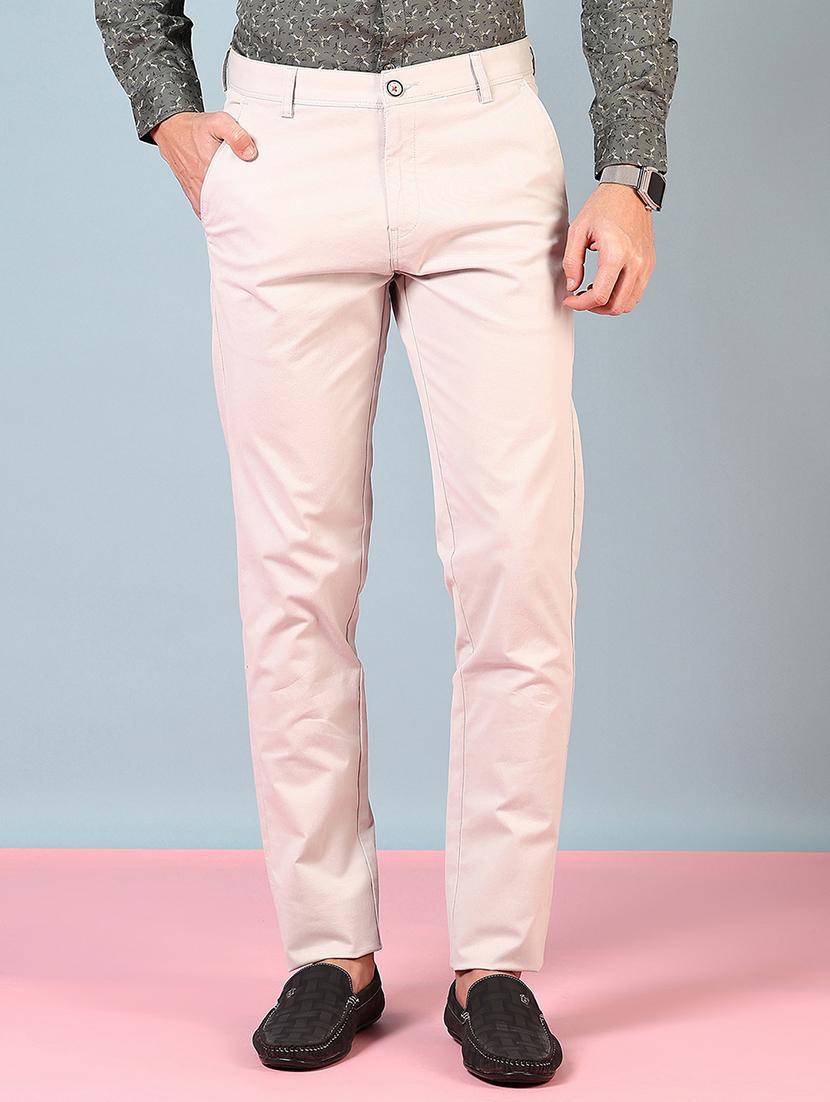 men mid rise solid chinos - 21766229 - Zoom Image - 0