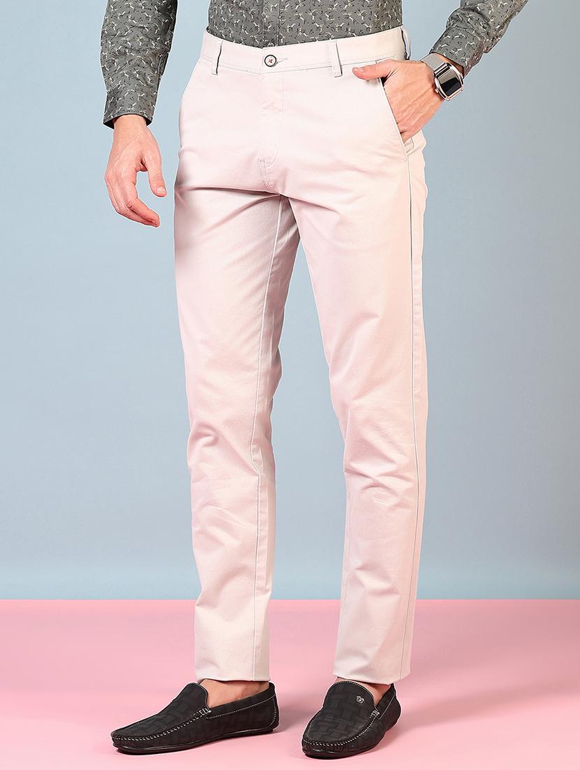 men mid rise solid chinos - 21766229 - Standard Image - 2