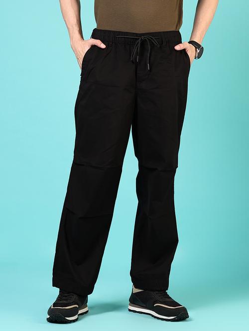 men solid mid rise relaxed fit chinos - 21766270 - Standard Image - 0