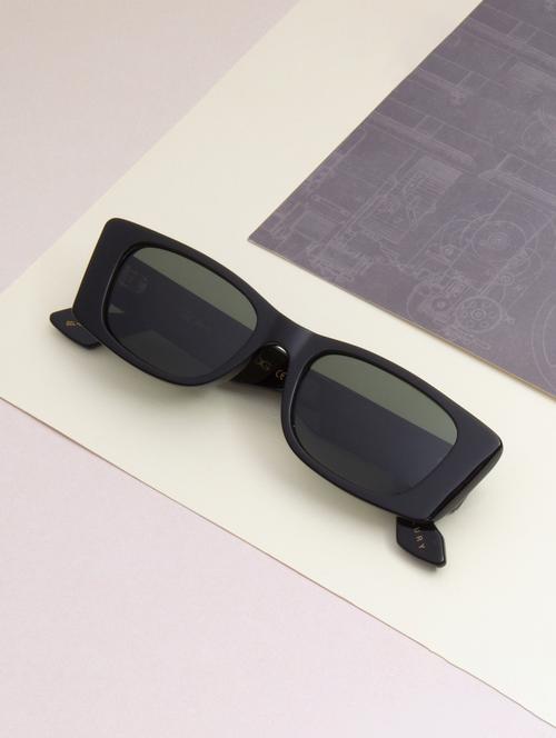 ted smith unisex green premium italian acetate sunglasses with polarized lenses. - 21766325 -  Standard Image - 0