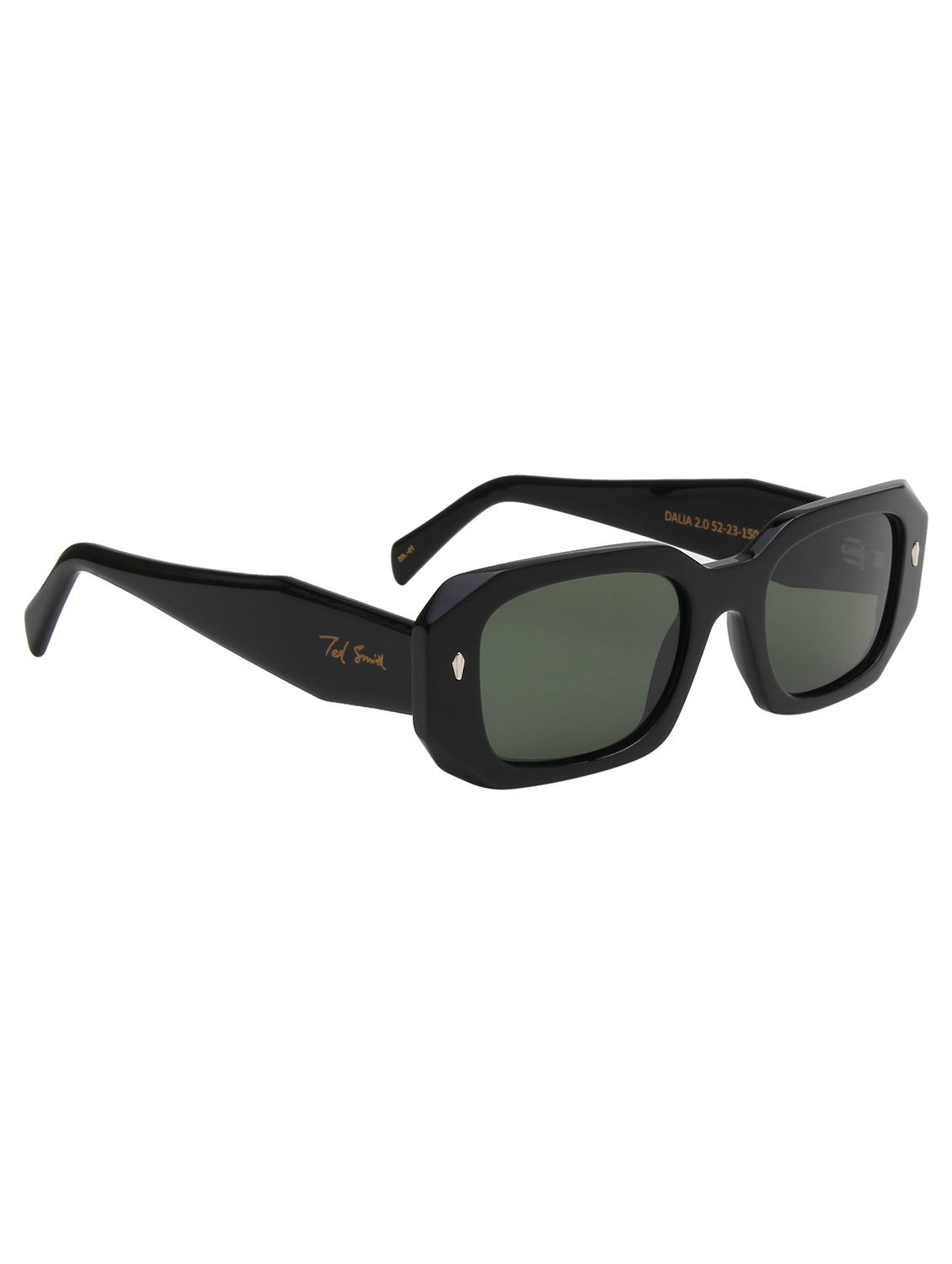 ted smith unisex green premium italian acetate sunglasses with polarized lenses. - 21766331 - Standard Image - 2